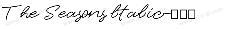 The Seasons ltalic字体转换